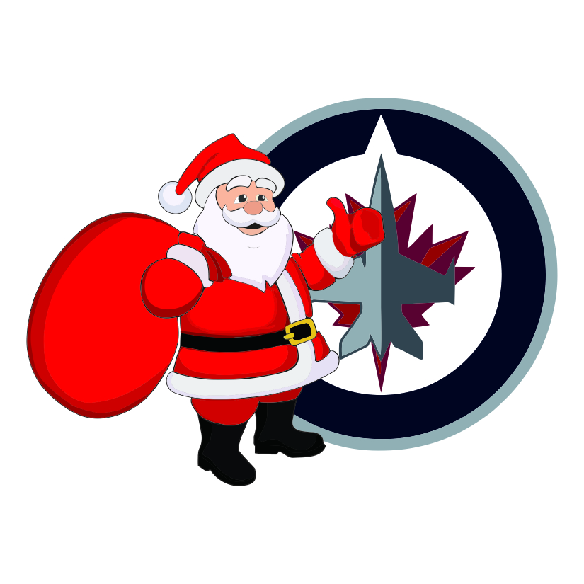 Winnipeg Jets Santa Claus Logo vinyl decal